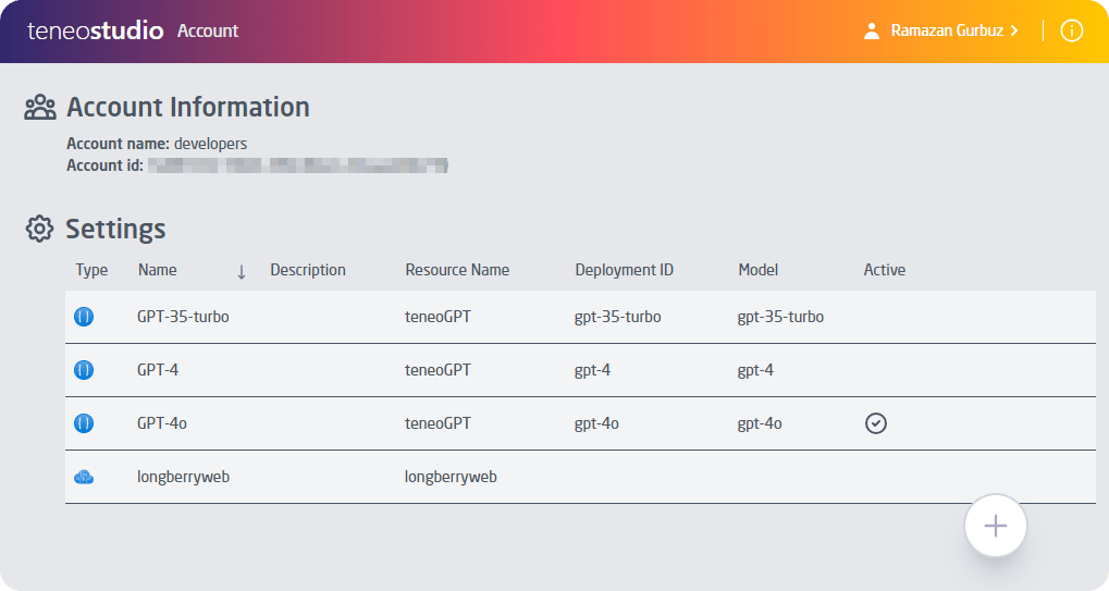 Teneo and GPT-4o Integration